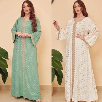 China Islamic Clothing Yan10.18-5 J&H 2022 Moroccan Abaya Kaftan Dresses Wholesale Embroidery High Quality Muslim Long Dresses Islamic Clothing Yan10.18-5 for sale