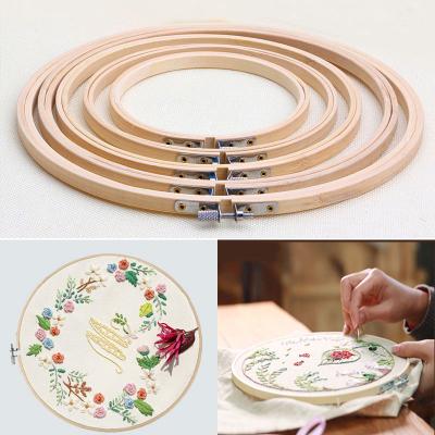 China Cross Stitch Machine Bamboo Circle Ring Frame Set DIY Europe Embroidery Accessories Cross Stitch Needle Sewing Craft for sale