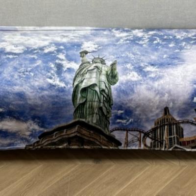 China Transfer Folded Printing Blanket Fast Delivery Customized BSCI Certificate Landmark Pattern Fleece Blanket Fleece Blanket for sale