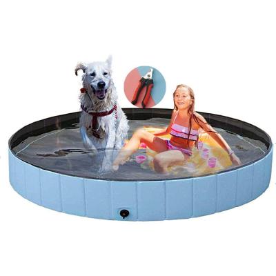 China Pet Hair Cleaning Inflatable Large Dog Pool Foldable Dog Grooming Outdoor Swimming Tub For Pet for sale