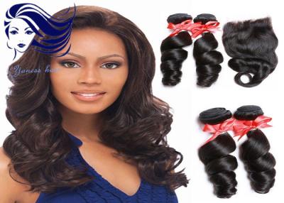 China Las extensiones peruanas del pelo de la trama del doble de Remy enredan libremente para el pelo corto en venta