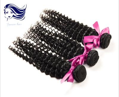 China Negro azabache peruano de las extensiones del pelo rizado de Jerry de la Virgen, extensiones del pelo de Remy en venta