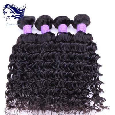 China Extensiones peruanas del pelo de la Virgen negra natural 12 pulgadas, paquetes peruanos del pelo en venta