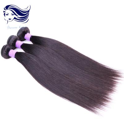 China Extensiones peruanas del pelo de la Virgen de 10 pulgadas, paquetes peruanos del pelo recto en venta