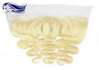 China Cordón suizo del color de la fuente del cabello humano lleno rubio de las pelucas de cordón 4 pulgadas en venta