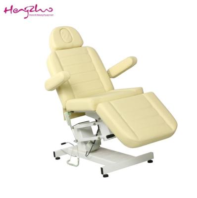 China Modern high quality comfortable electric facial bed of backrest and footrest spa chair with gas lever for sale