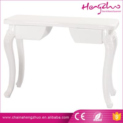 China European Beauty Nail Table Manicure Table Wooden Style Nail Station Desks For Cosmetic Shop for sale