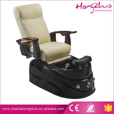 China Super Leather Pedicure Chair Pipeless Pump System Spa Furniture Electric PU Massage Chair With Foot Basin for sale