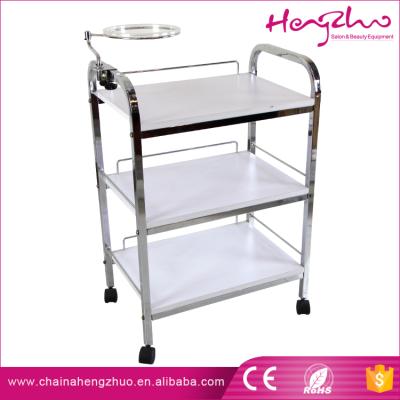 China Hot sale 3 tier stainless spa trolley salon trolley stainless trolley with bowl salon trolley for sale