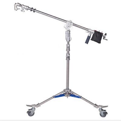 China SuppluPhotography factory heavy duty lightweight iron and aluminum magic studio photo stand with rolling wheels for sale