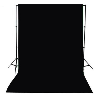 China Black Scenic 3x4m Photography Cotton Screen Chromakey Muslin Backdrop Cloth Photo Studio Backdrops for sale