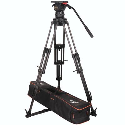 China Jiepai V15 pro professional broadcast heavy duty video camera photographic equipment 2022 video camera tripod with 100mm cup for sale