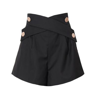 China Viable Temperament High Waist Ladies Shorts Suit Casual Loose Women Shorts Suit for sale