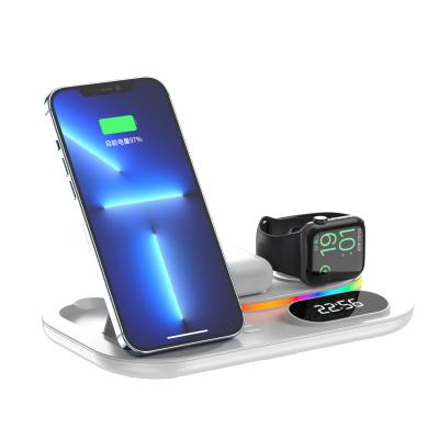 China Mobile Phone/Earphone/Watch 4 in 1 Fast Wireless Charger 30W Dock Charging Station For iPhone 13 12 11 Pro Max XS XR For Apple Watch For Earphone for sale