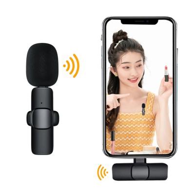 China Professional Lavalier Microphone Lavalier Microphone Wireless Game MIC For iPhone Type-C Portable Audio Gamer Lapel Clip Microphone For Meeting for sale