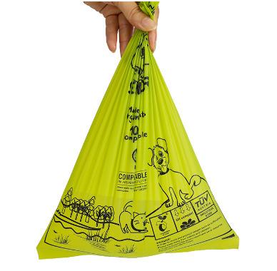 China Sustainable Factory Customize Hands Free Lightweight Outdoor Waste Bags Compostable Dog Poop Bags Dispenser for sale