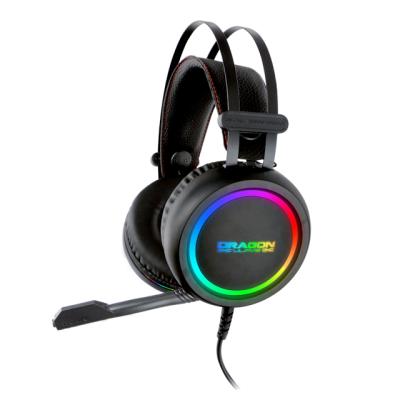 China Best Selling OEM Logo Headband Black RGB Color Leather Headband USB Gaming Headset For Compatible With P.S 4 for sale