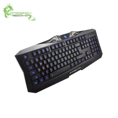 China Professional Multimedia Dragon War Silvio Led Back Light N-Key Rollover Gaming Keyboard for sale