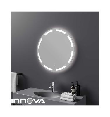 China Round Shape 3 Color Magnifying Frameless Adjustment Led Mirror Fashion Bathroom LED Mirror for sale