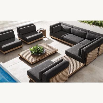 China Modern Factory Direct Sale Garden Furniture Furniture Set Outdoor Teak Sofa And Chair for sale