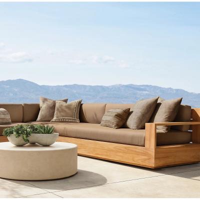 China Modern Wholesale Sofas Sofa Teak Outdoor Furniture Outdoor Garden for sale