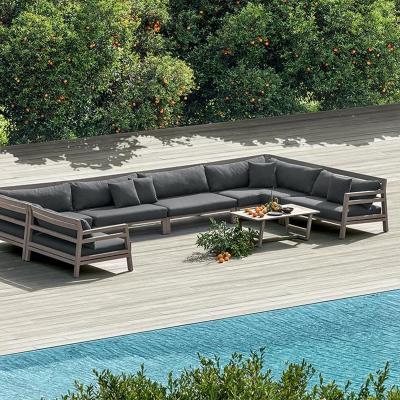 China Modern Resort Hotel Garden Patio Furniture High End Outdoor Sofa Set Patio Furniture for sale