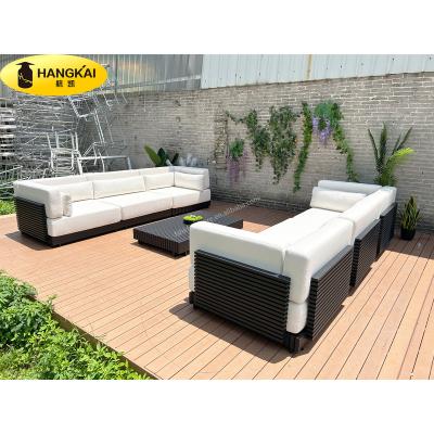 China Modern factory direct hot selling aluminum outdoor garden patio luxury hotel modular sofa set for sale