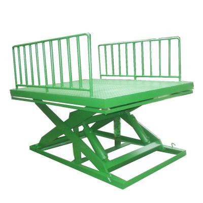 China Building Material Stores 3T Stationary Warehouse Scissor Lift , Hydraulic Scissor Lift for sale