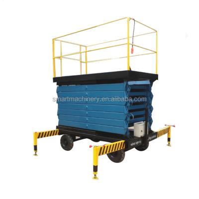 China Portable Hotels 3m Crank Hijack A Plane Jlg Never-Eternal Mobile Self-Propelled Geniuses Hydraulic Electric Scissor Lift With Self-propelled for sale