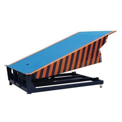 China Q345 10T Stationary Warehouse Electric Ramp Container Loading Ramp for sale