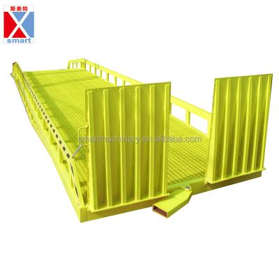 China Loading And Unloading Adjustable Cheap Mobile Hydraulic Steel Dock Forklift Car Steel Truck Used Cargo Warehouse Unloading Yard Container Loading Ramp For Sale for sale