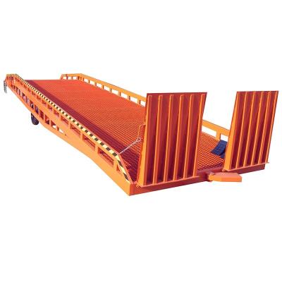 China Building Material Stores 6ton 8ton 10ton 15ton Customized Mobile Hydraulic Boarding Bridge Loading And Landing Stage Ramp for sale