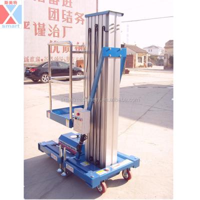 China Ceiling 9meter Single Mast Lift Mobile Portable Aluminum Repair Work Platform for sale