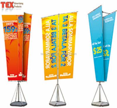 China Durable Adjustable Flag Stand For Door Advertising for sale