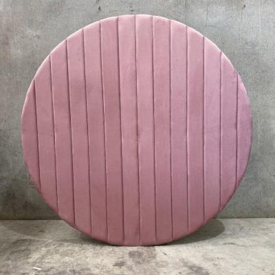 China Easy Assemble Reusable Portable Luxury Styling Circle Around Pink Velvet Backdrop Wall For Wedding Decoration for sale