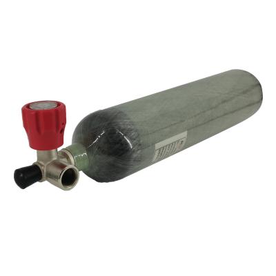 China PCP air gun 30Mpa 4500psi pcp scuba diving equipment 3L carbon fiber gas cylinder with gauge valve for sale