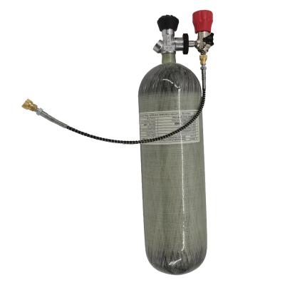 China PCP Air Gun PCP Air Gun 6.8L Carbon Fiber Gas Cylinder With Metering Valve And Gas Station for sale