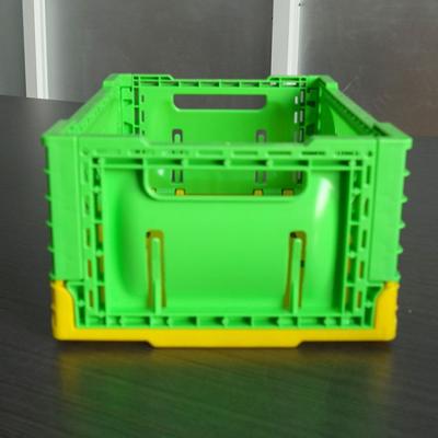 China Wholesale Mesh Hollow Reusable Vegetable and Fruit Storage Box Storage Bins Foldable Stable Stable Stackable Basket for sale