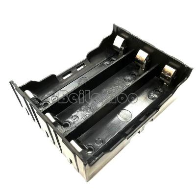 China ABS Three 18650 Cell Box With Printed Circuit Board Terminals 1865 Battery Holder Battery Case for sale