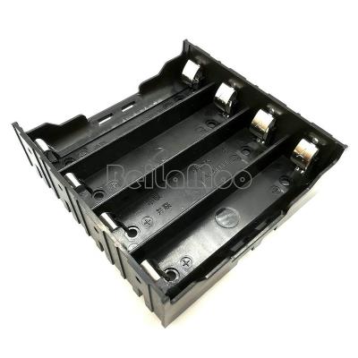 China ABS Four 18650 One Cell Box With Printed Circuit Board Terminals 1865 Battery Holder Battery Case for sale