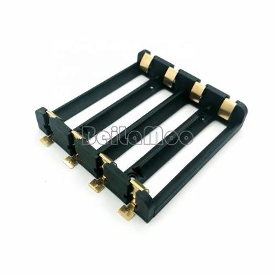 China Nylon+30%GF Four SMT 18650*4 Cell Case Box with Surface Mount Battery Holder for sale