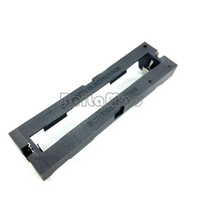 China Nylon+30%GF Single Cell 18650*1 Case Box With Through Hole PC Pins Battery Holder for sale