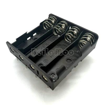 China PP Resin DIY Four Cell 4*18650 Holder With PC Terminals 1865 Battery Holder for sale