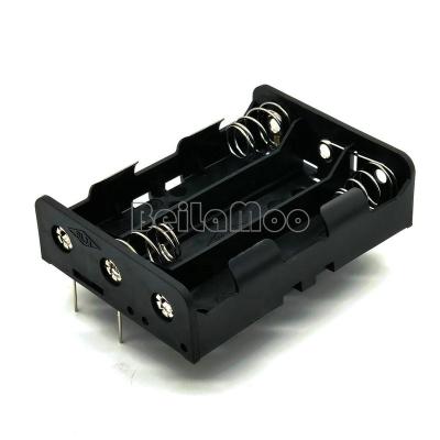 China PP Resin Three Cell 3*18650 Box With PC Pins 18650 Series 11.1V Battery Holder for sale