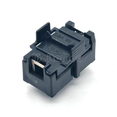 China ABS Single 14250 Battery Case With Circuit Board Pins 1/2AA Battery Holder Box for sale