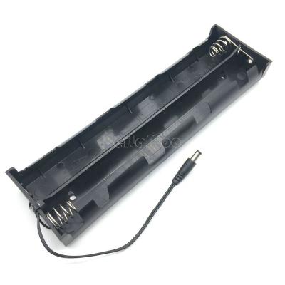 China PP Eight UM1x8 Battery Holder 8D Series Voltage 12V DC Battery Case With DC 2.1*5.5 34650 Plug Battery Box for sale