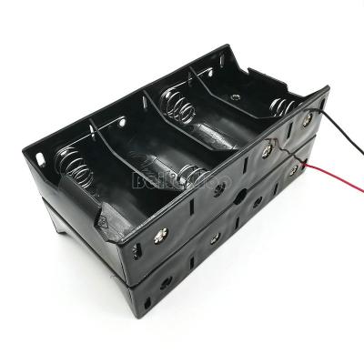 China PP Eight UM1*8 Battery Holder 8D Series Voltage 12V DC Battery Case With Wire Leads LR20 34650 Battery Box for sale