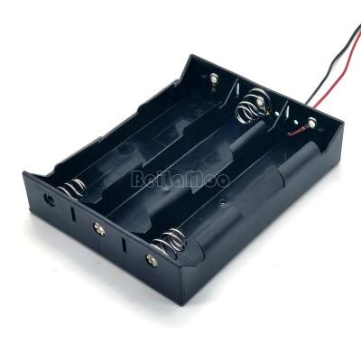 China PP Six UM1*6 Battery Holder 6D Series Voltage 9V DC Battery Case With 9V Snaps 34650 Battery Box LR20 for sale