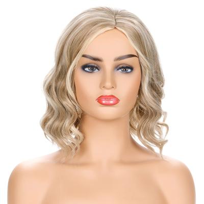 China Short Hair Short Curly Hair Synthetic Women Natural Heat Resistant Fiber Daily Use Wig for sale