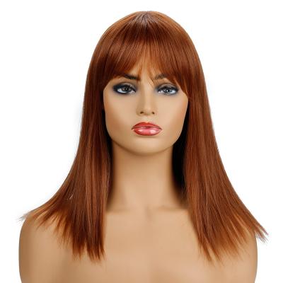 China New Long Women Hair Wigs Fashionable Natural Heat Resistant Fiber Synthetic Daily Use Replacement Wig for sale